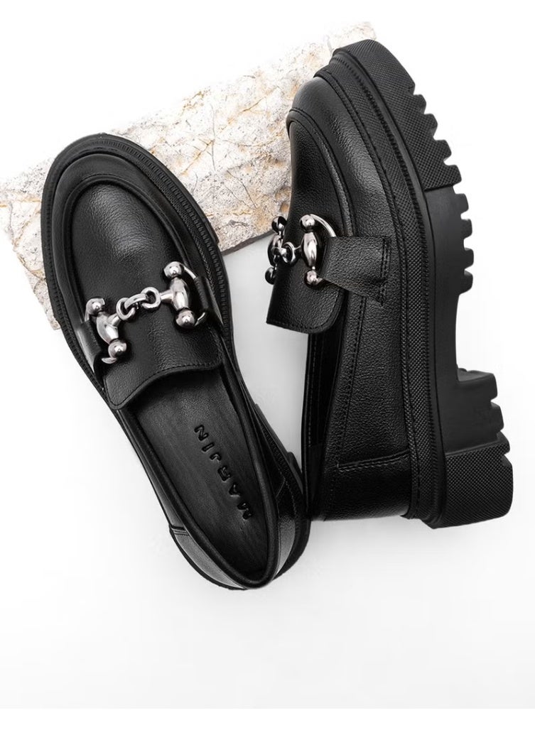MARJIN Margin Women's Loafer Thick Sole Chain Casual Shoes Forela - Image 2